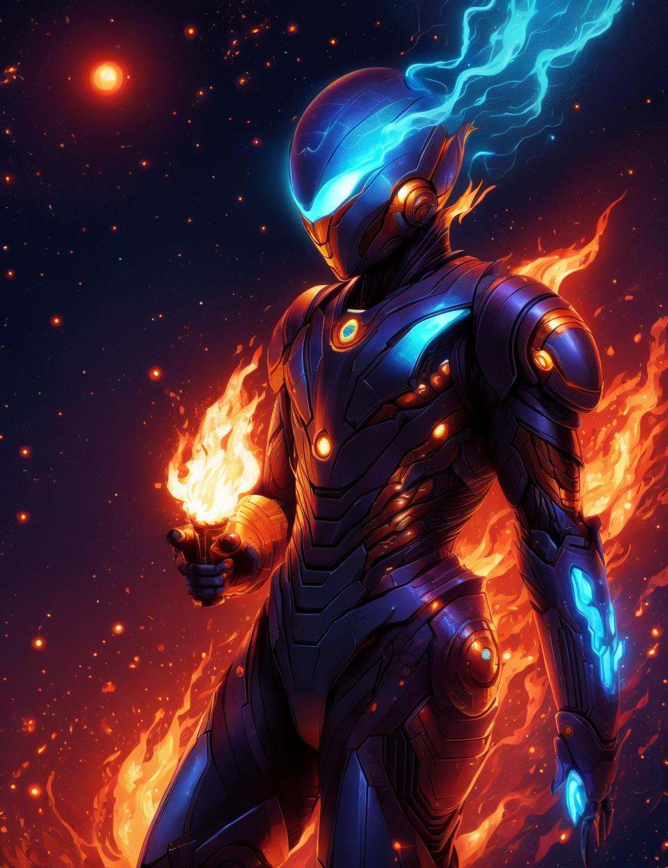 DonM0m3g4,  illustration,  male humanoid alien on Tensor.Art