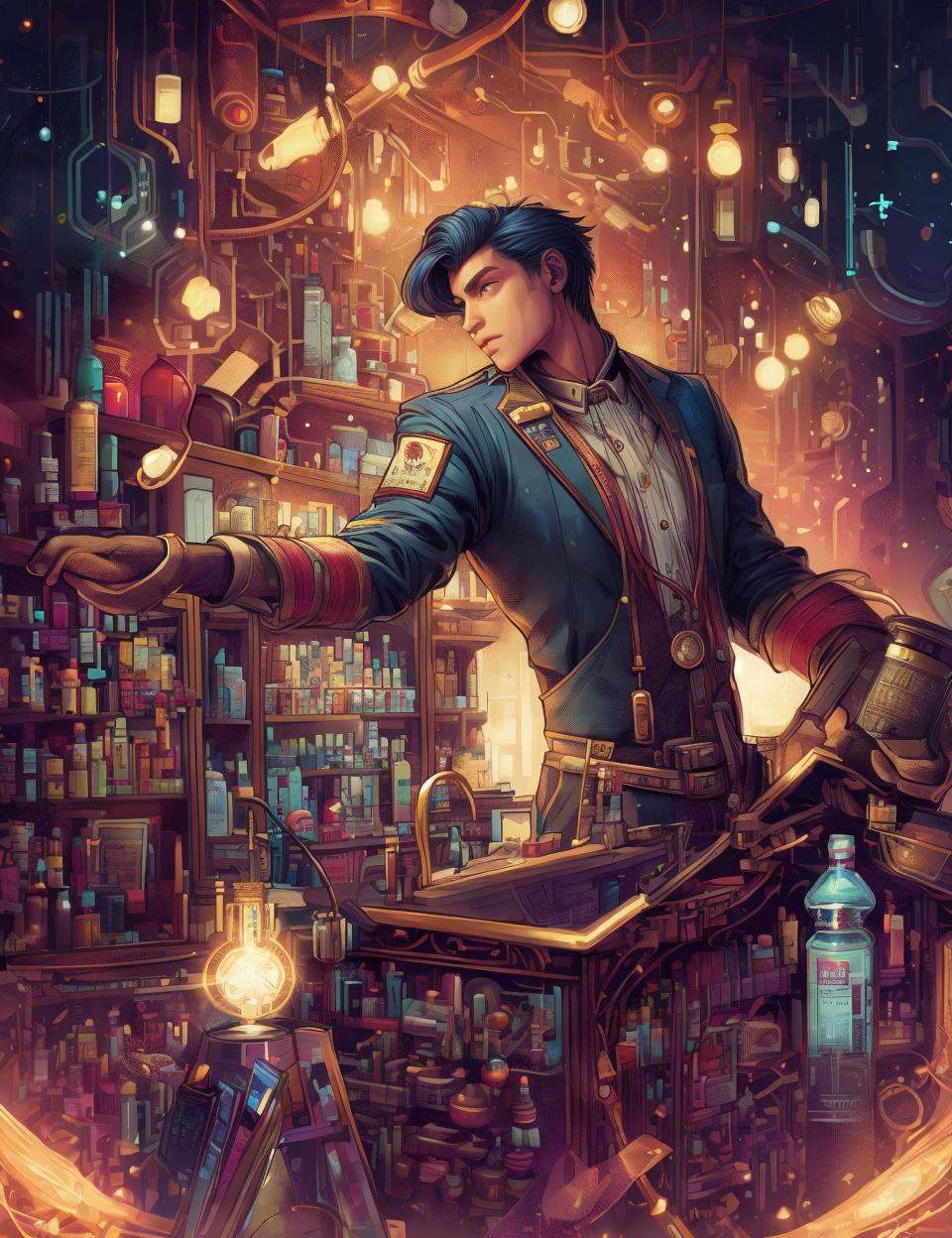 DonM0m3g4,  illustration,  male inhuman by DonMischo on Tensor.Art