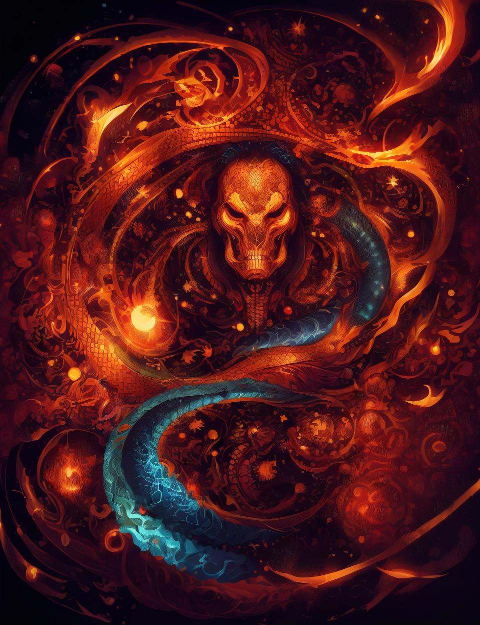 DonM0m3g4,  illustration,  fusion of python by DonMischo on Tensor.Art