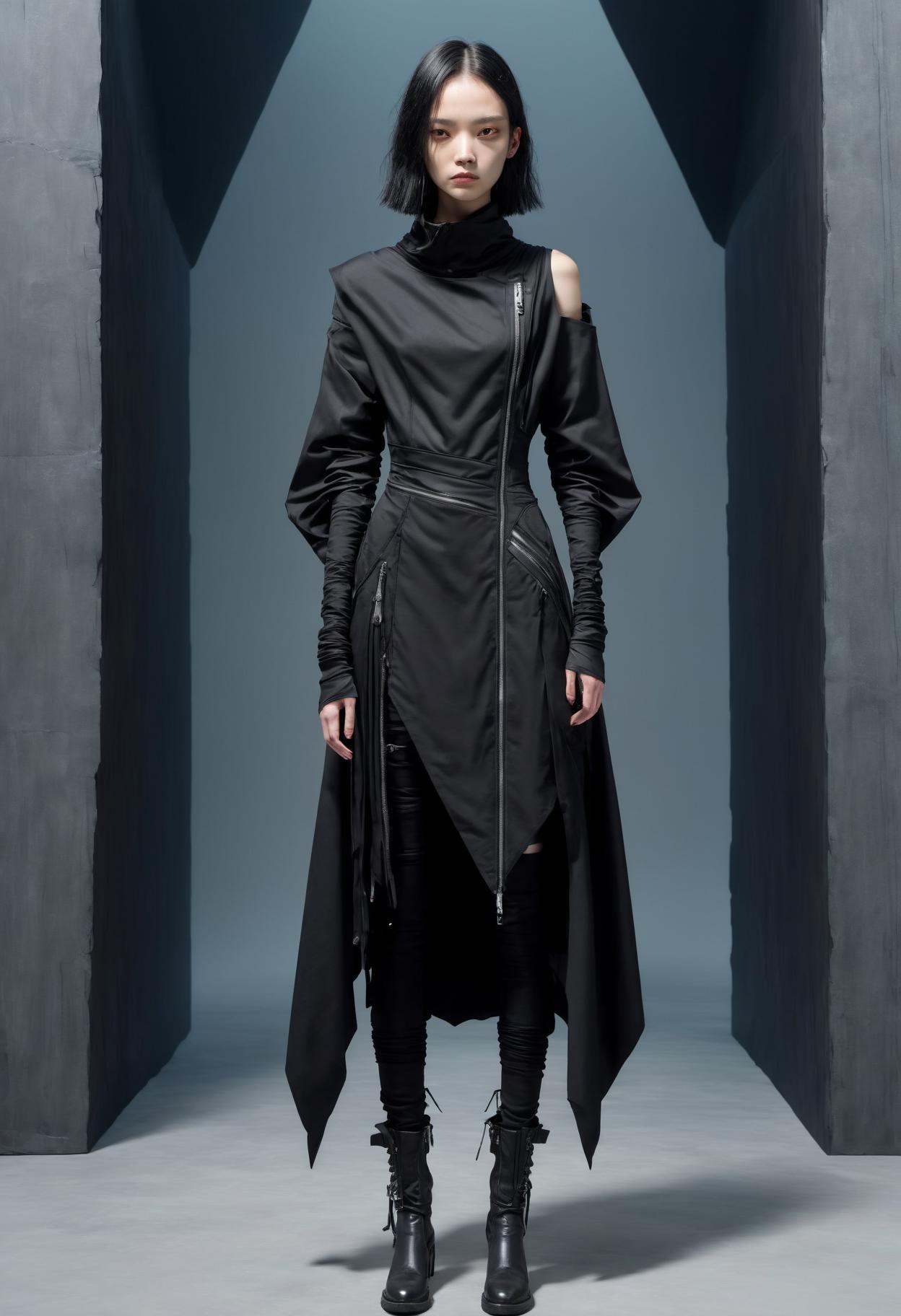 DonMB14ckR0ckXL,  black rock,  tailored lower body clothing on Tensor.Art