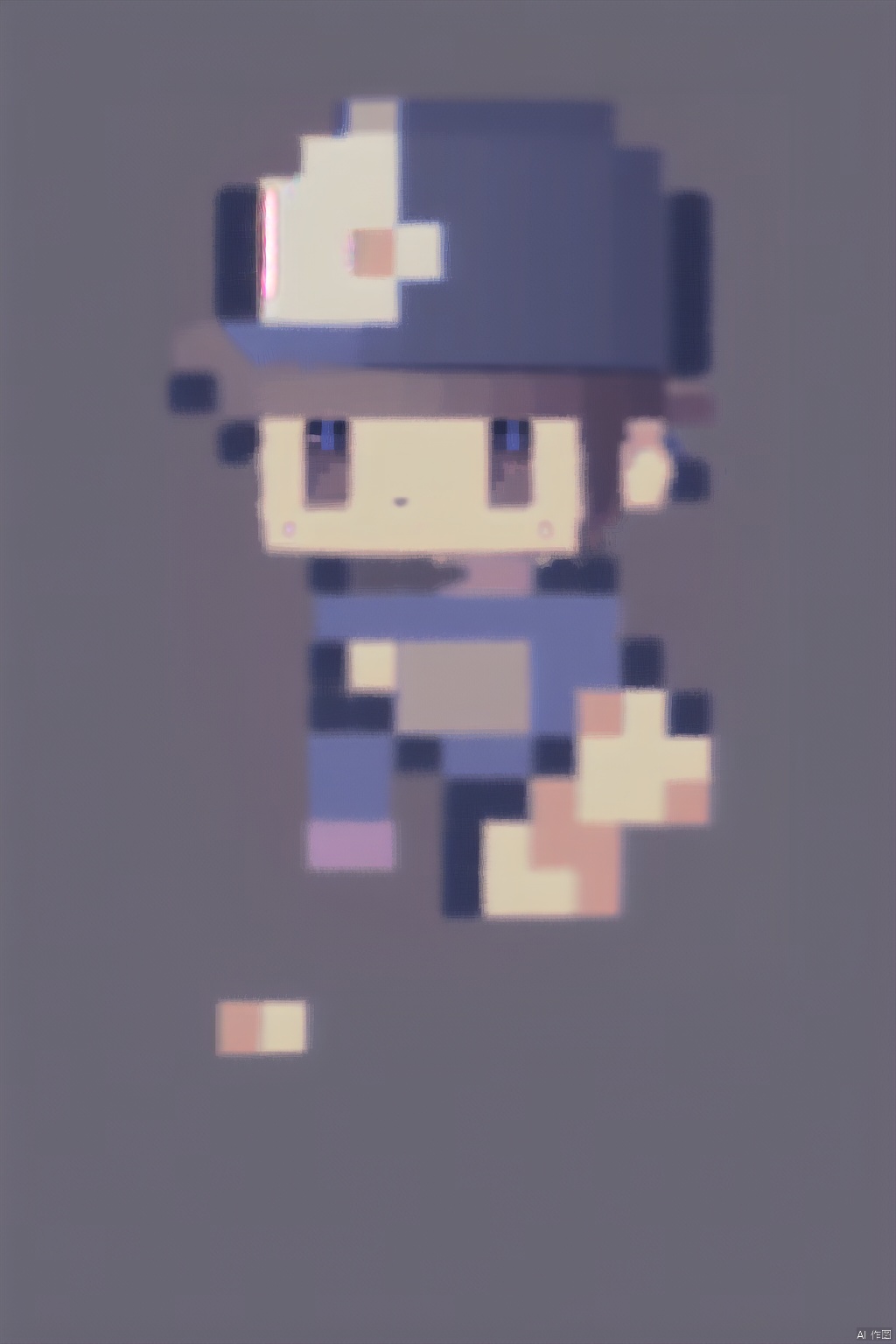  pixel style, 8-direction,topdown game view,1boy,baseball_hat,fullbody,pixel_art,