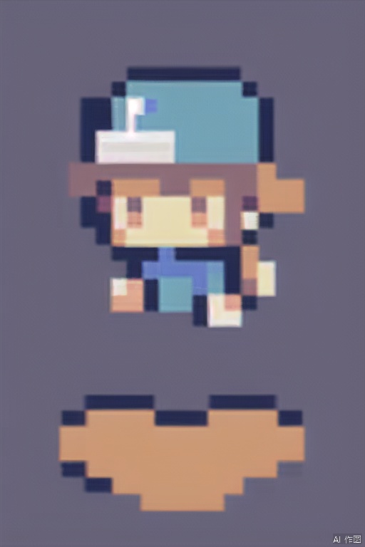 8-direction,topdown game view,1girl,baseball_hat,fullbody,cute,pixel style, 