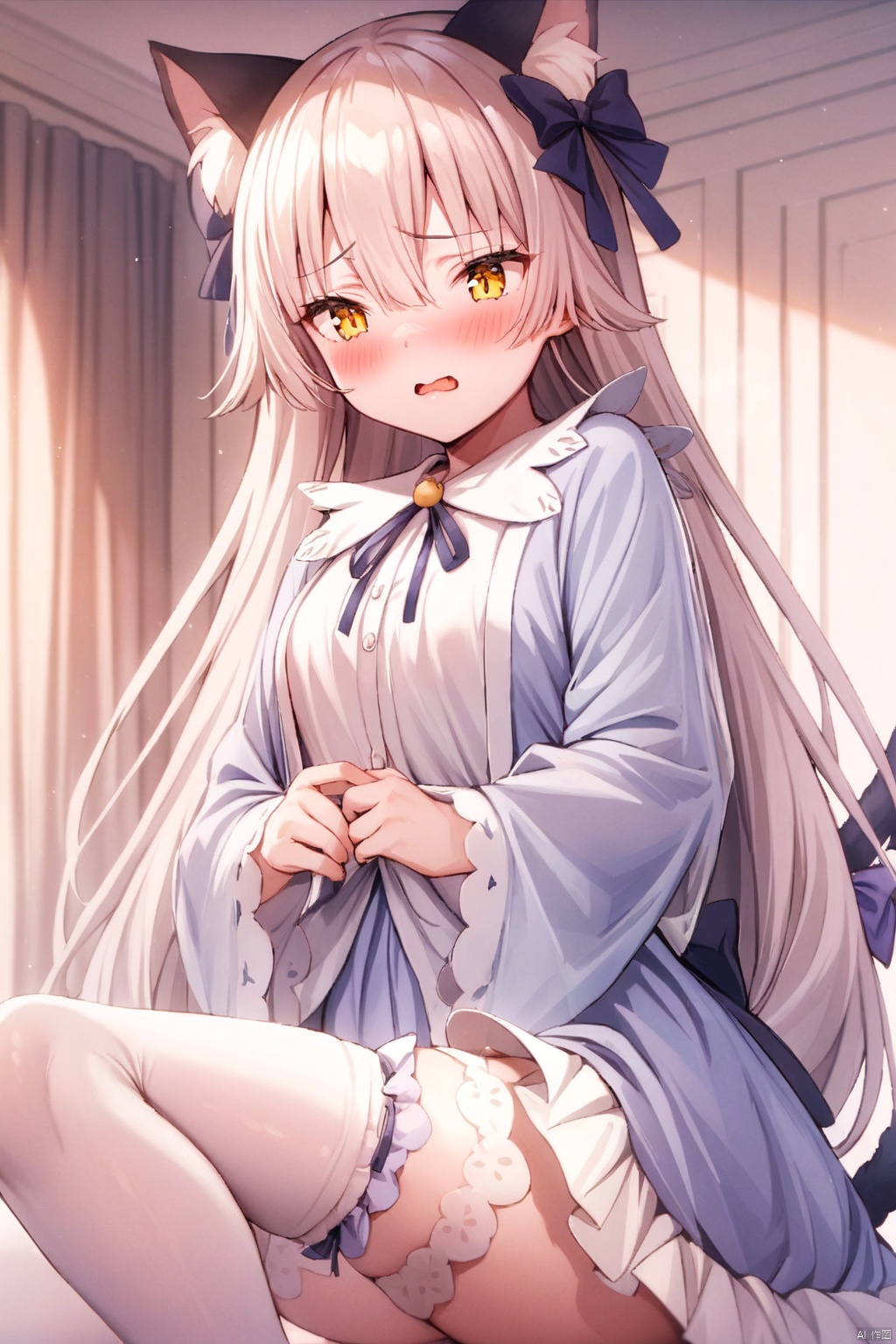 ogasawara_cat,  1girl,  long hair on Tensor.Art