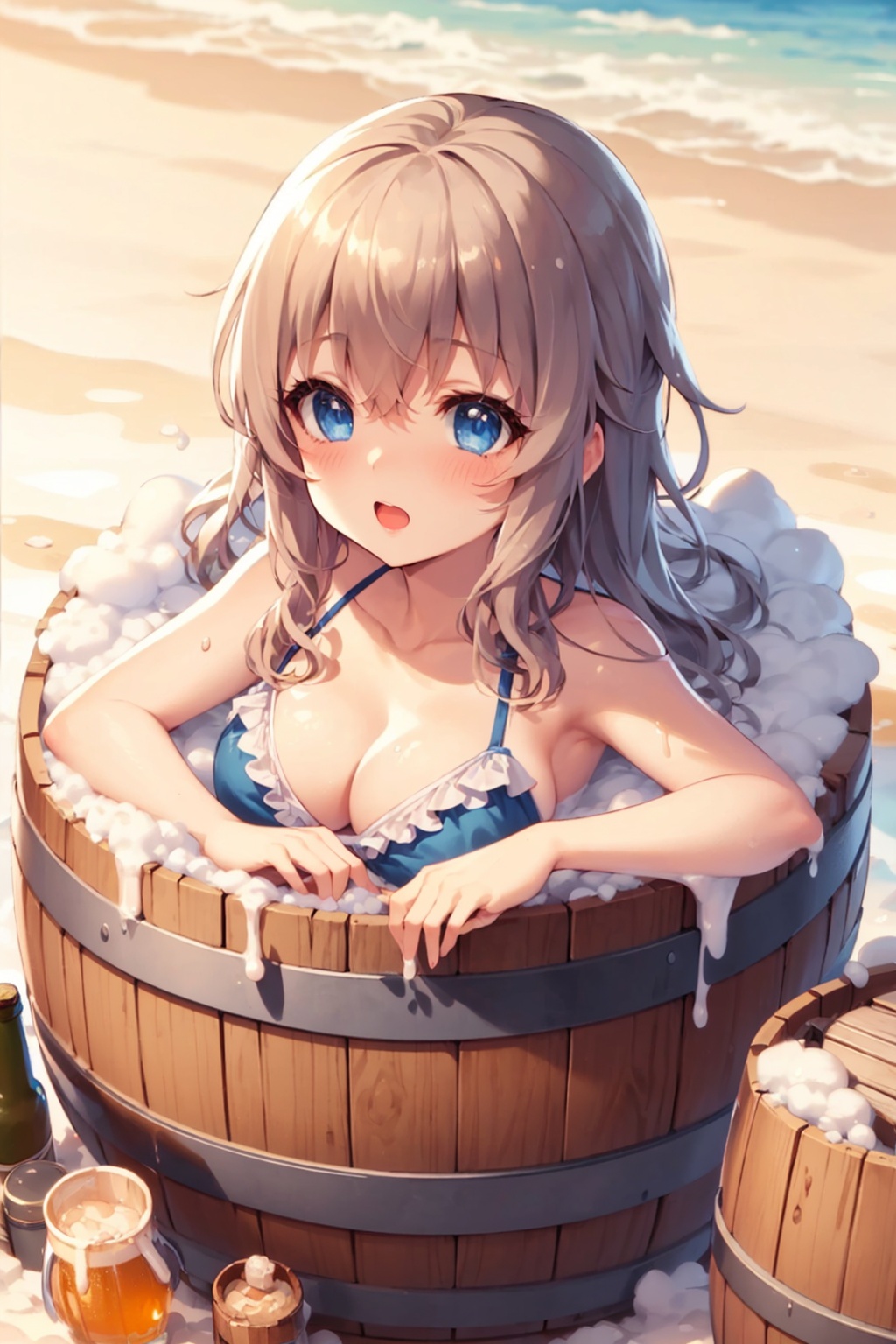 girl,  bikini,  blue eyes by Oni Toki on Tensor.Art