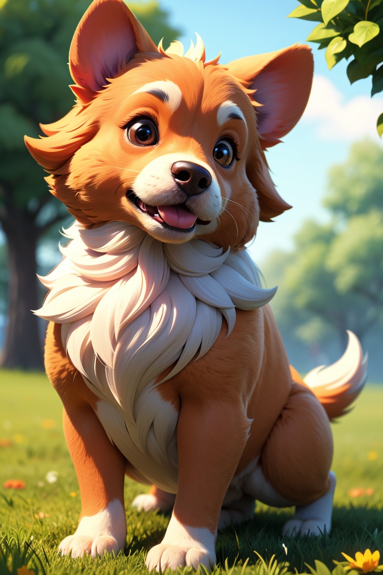 ultra-detailed,  3D,  dog by Ai Art Vision on Tensor.Art