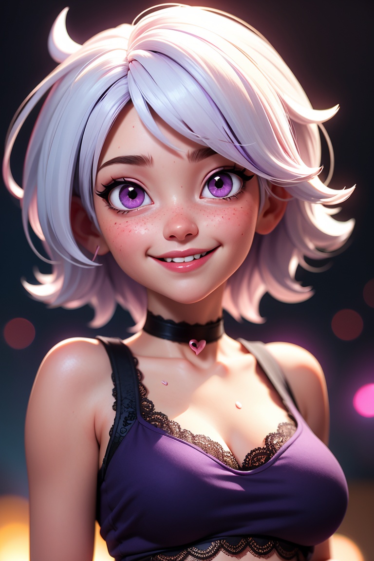 1girl,  white hair,  purple eyes by Ai Art Vision on Tensor.Art