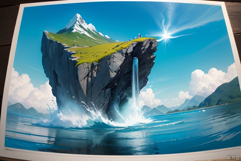 (sea 1.9), (Jet hole blue flame and lightning 1.0), (Adequate sunlight 1.5), (Optical materials 1.0), (Water in glass materials 1.5), (beach 1.9), (wonderland 1.9), Overlooking,,(sea 1),,Representative,boutique, Ultra HD, , reflection, masterpiece, true light and shadow, wide Angle, outdoors, sky, day, , blue sky, (no humans 0.9),nature, scenery, Water, beach, (High Quality), Best Quality, (4K), 8K, Super Detail, (Full Detail), (Masterpiece), (Realistic), Super Detail, (Exquisite Detail), Intricate, Traditional Chinese Ink Painting,Mountain peaks, blue sky, flowing water,Wild goose, Scenery, SDXL, lightning, sea