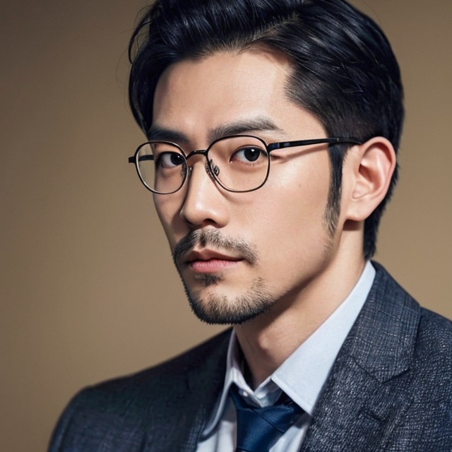 Asian man,  handsome ,  glasses on Tensor.Art