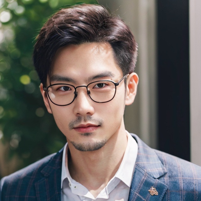 Asian man,  handsome ,  glasses on Tensor.Art