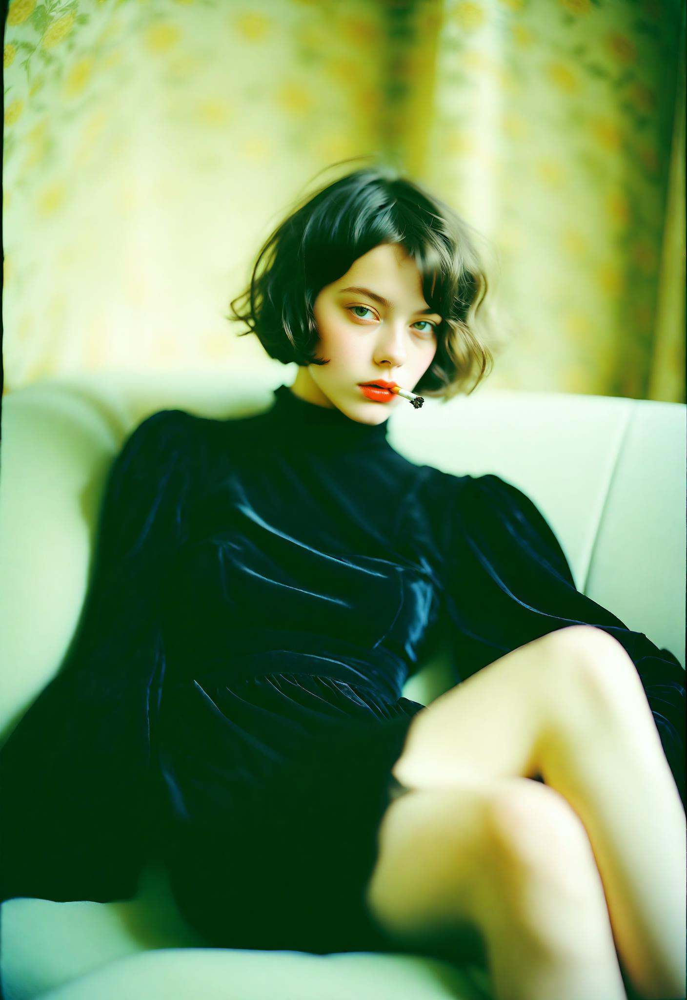 The style of marianna rothen,  Contemporary photography,  a lazy and carefree lovely girl on Tensor.Art