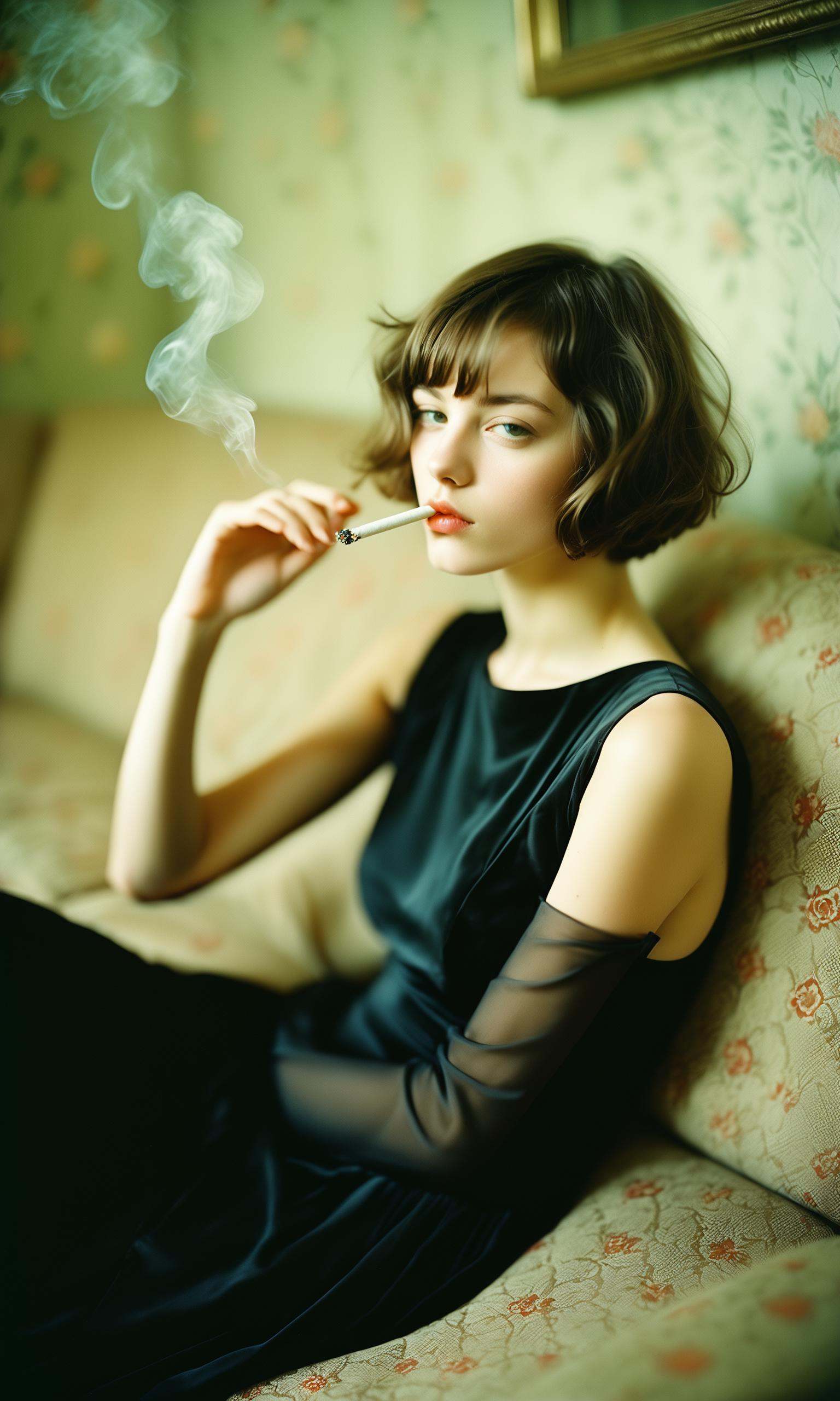 The style of marianna rothen,  Contemporary photography,  a lazy and carefree lovely girl on Tensor.Art