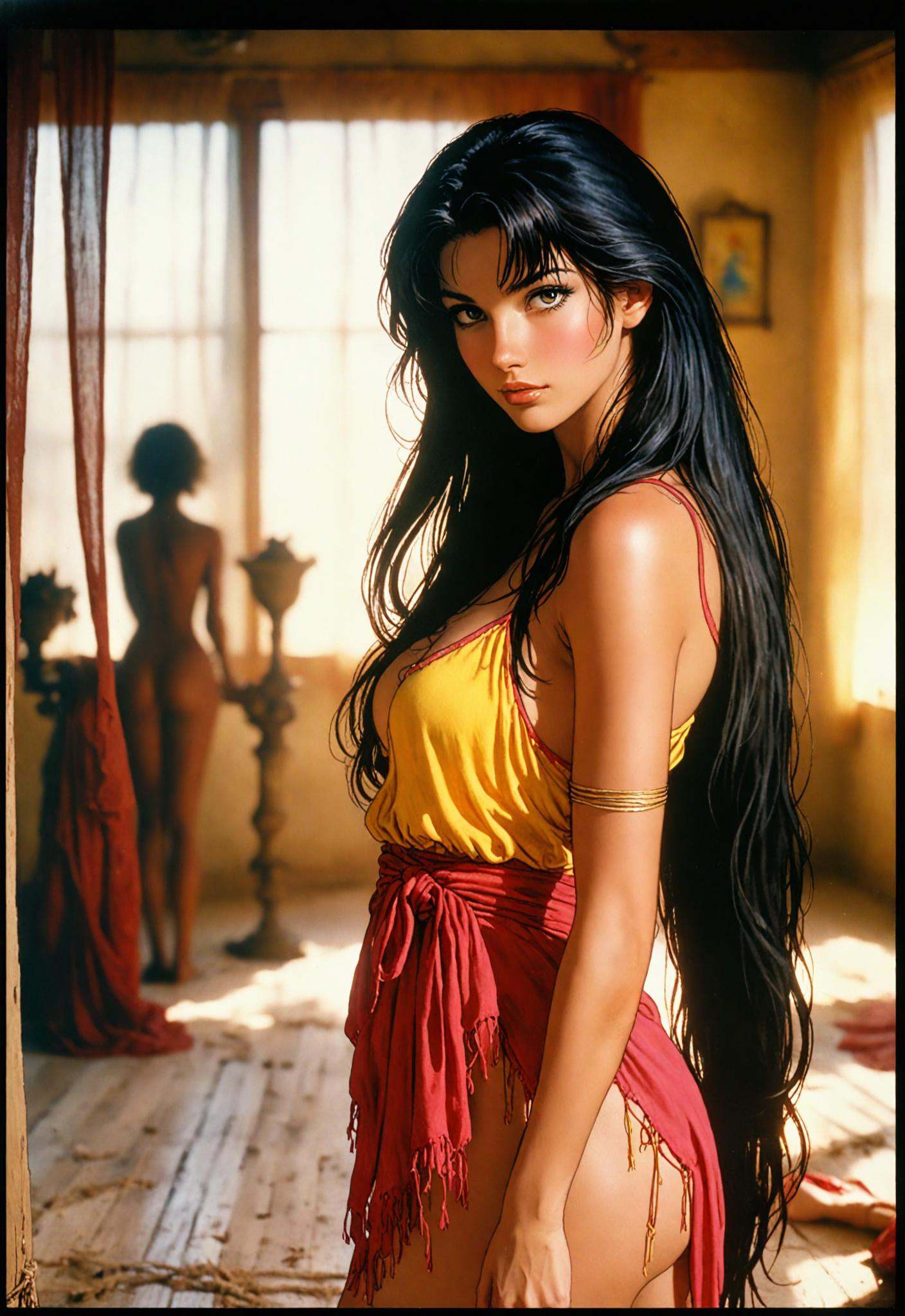 colorfull,  Dvd screengrab,  from 1985 dark fantasy film on Tensor.Art