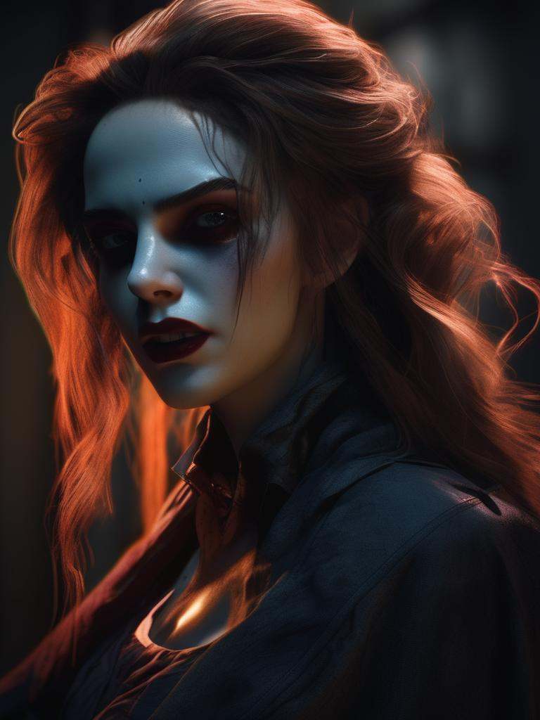 A pretty female vampire,  horror,  ultra-detailed on Tensor.Art