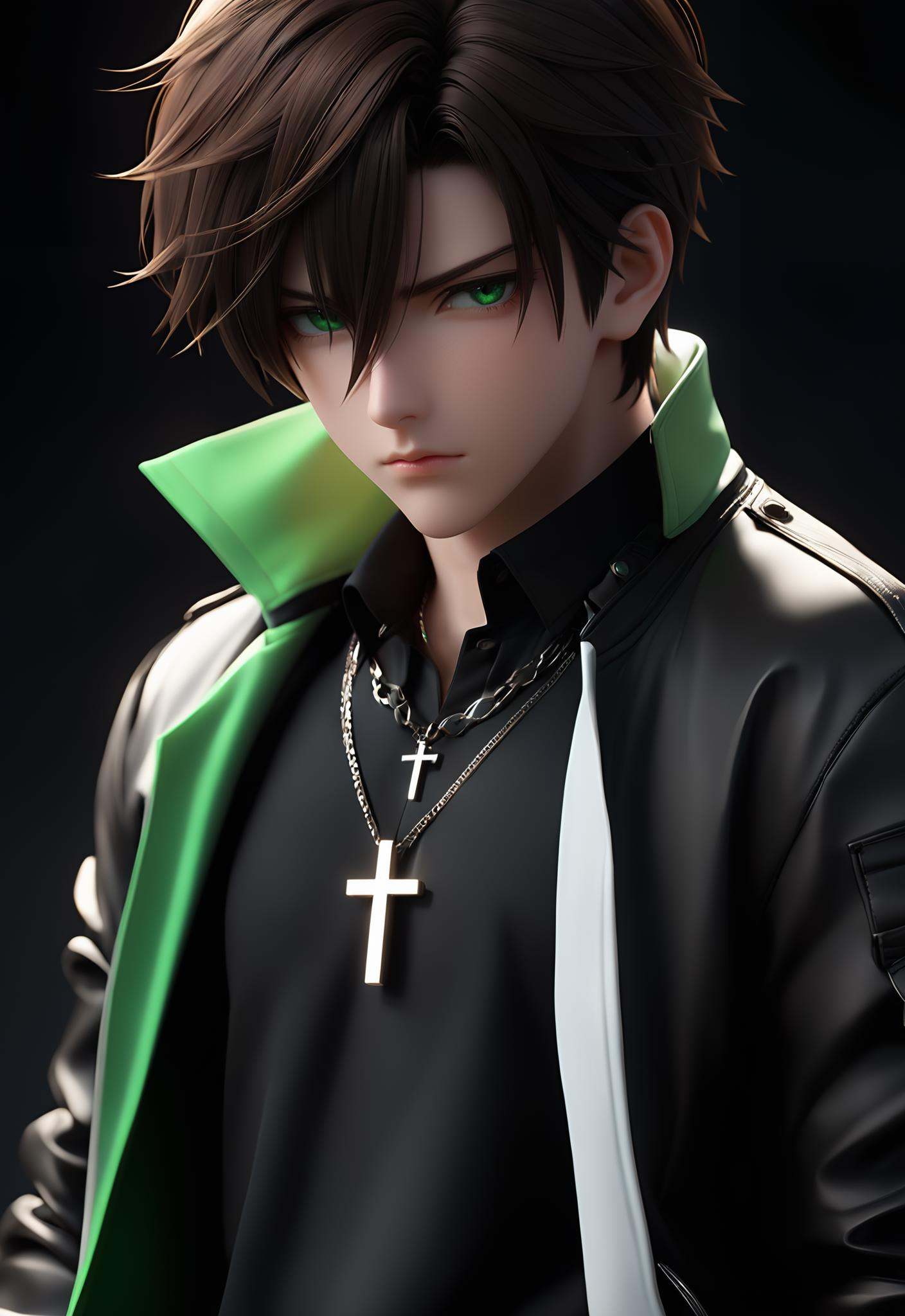 i want the whole image to be created in 3D anime style,  solo,  looking at viewer on Tensor.Art