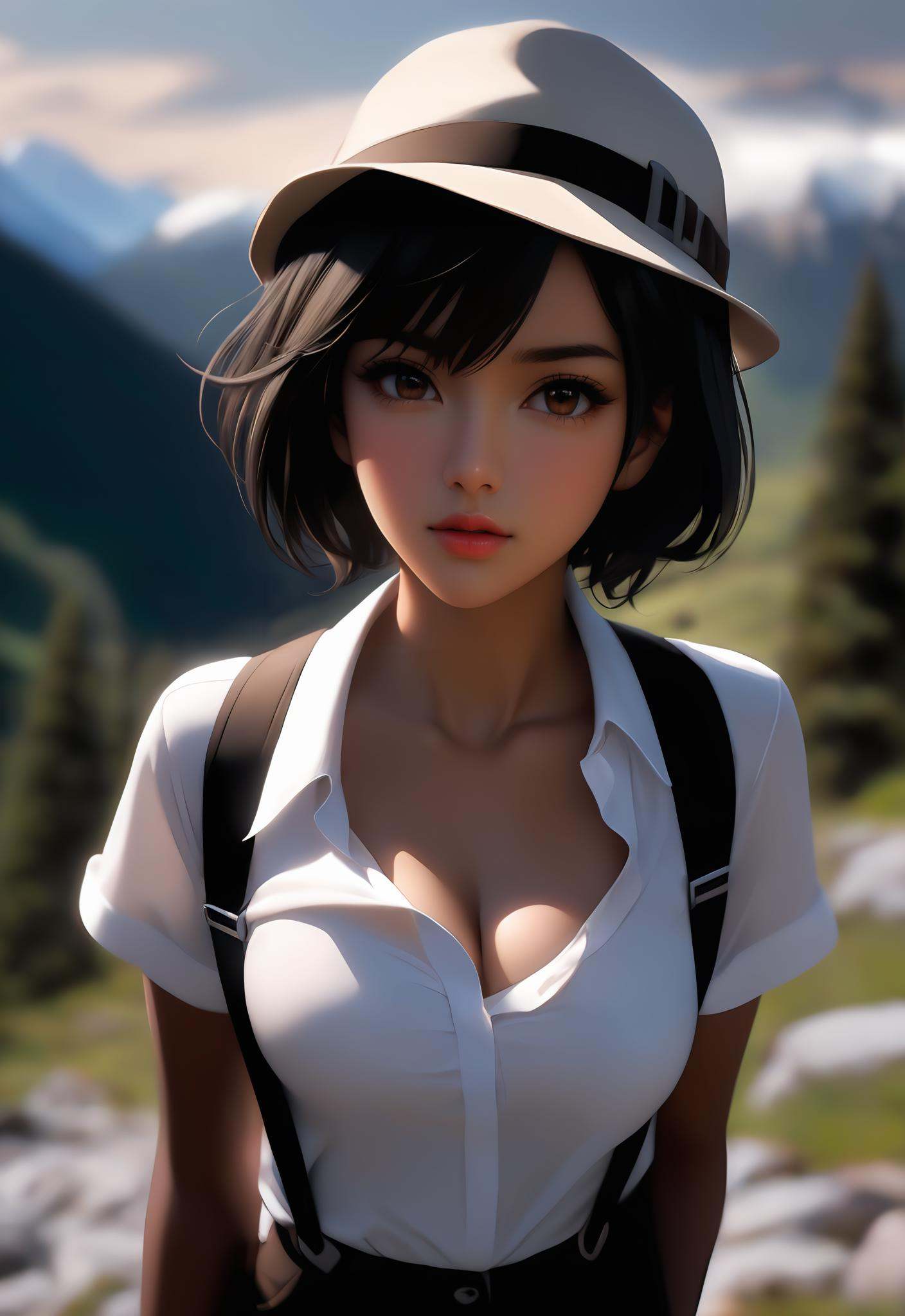 i want the whole image to be created in 3D anime style,  1girl,  solo on Tensor.Art