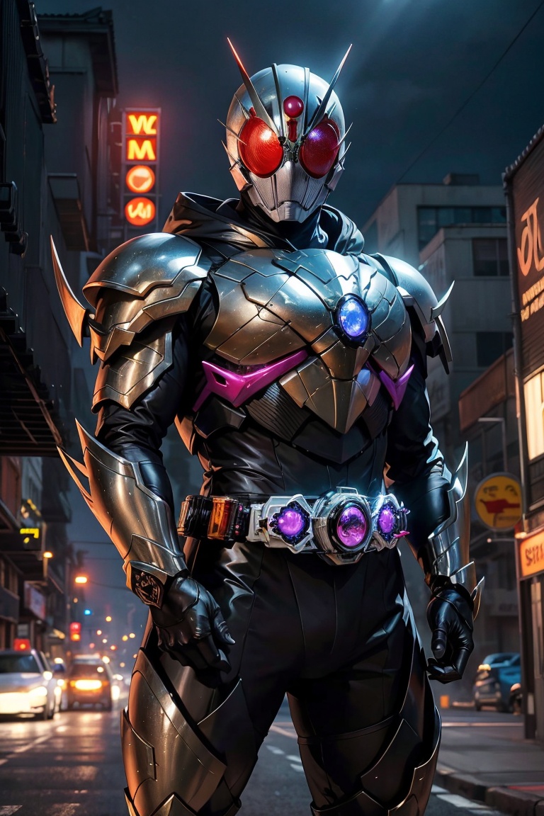 kamenrider,  animal theme,  red color armor on Tensor.Art