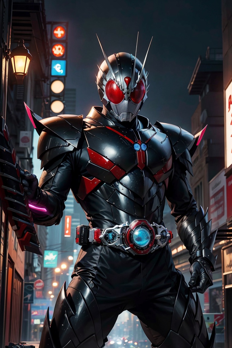 kamenrider,  animal theme,  red color armor on Tensor.Art