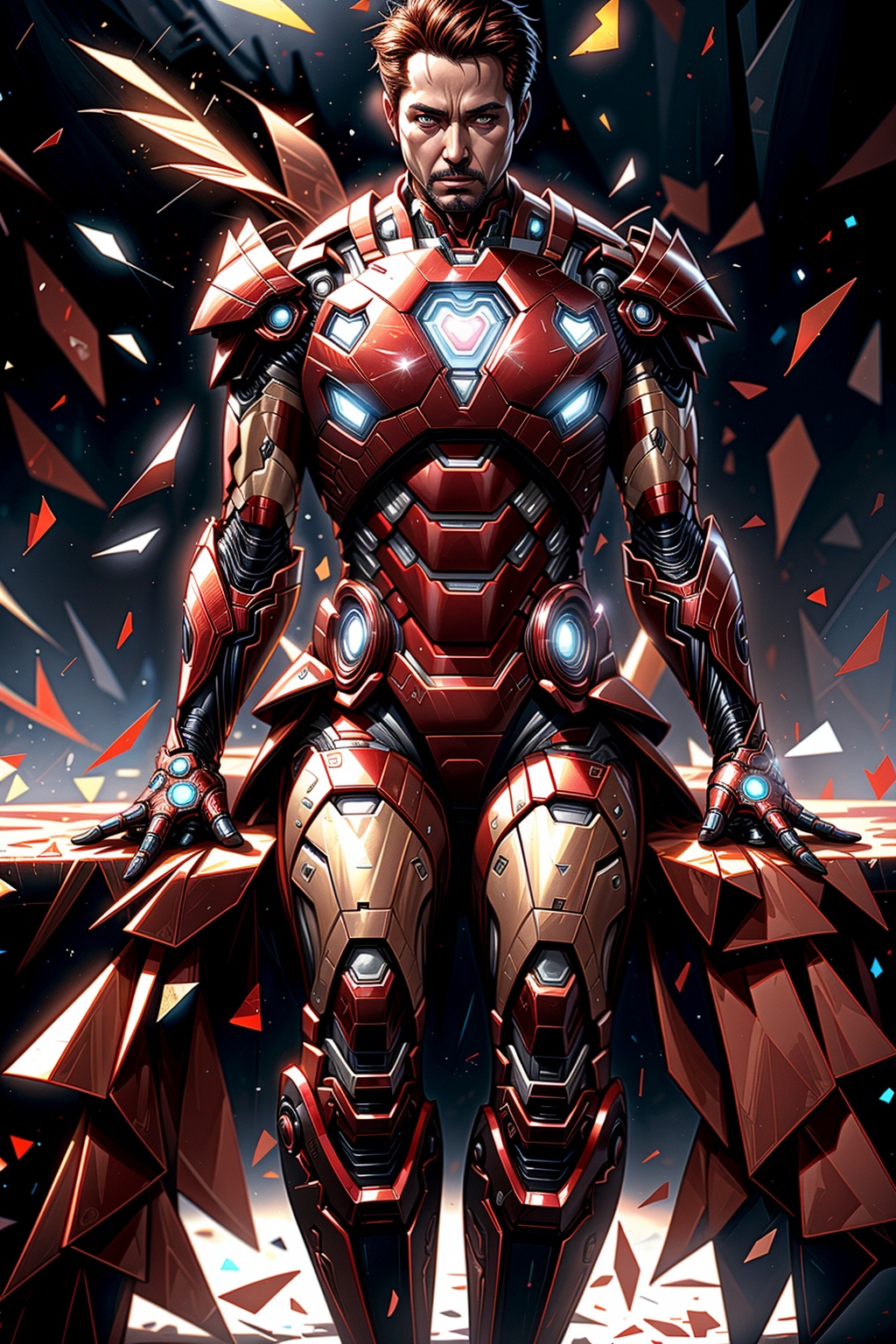 Delve into the intricate world of Iron Man's suits,  exploring not just their powers but also the materials used,  colors...