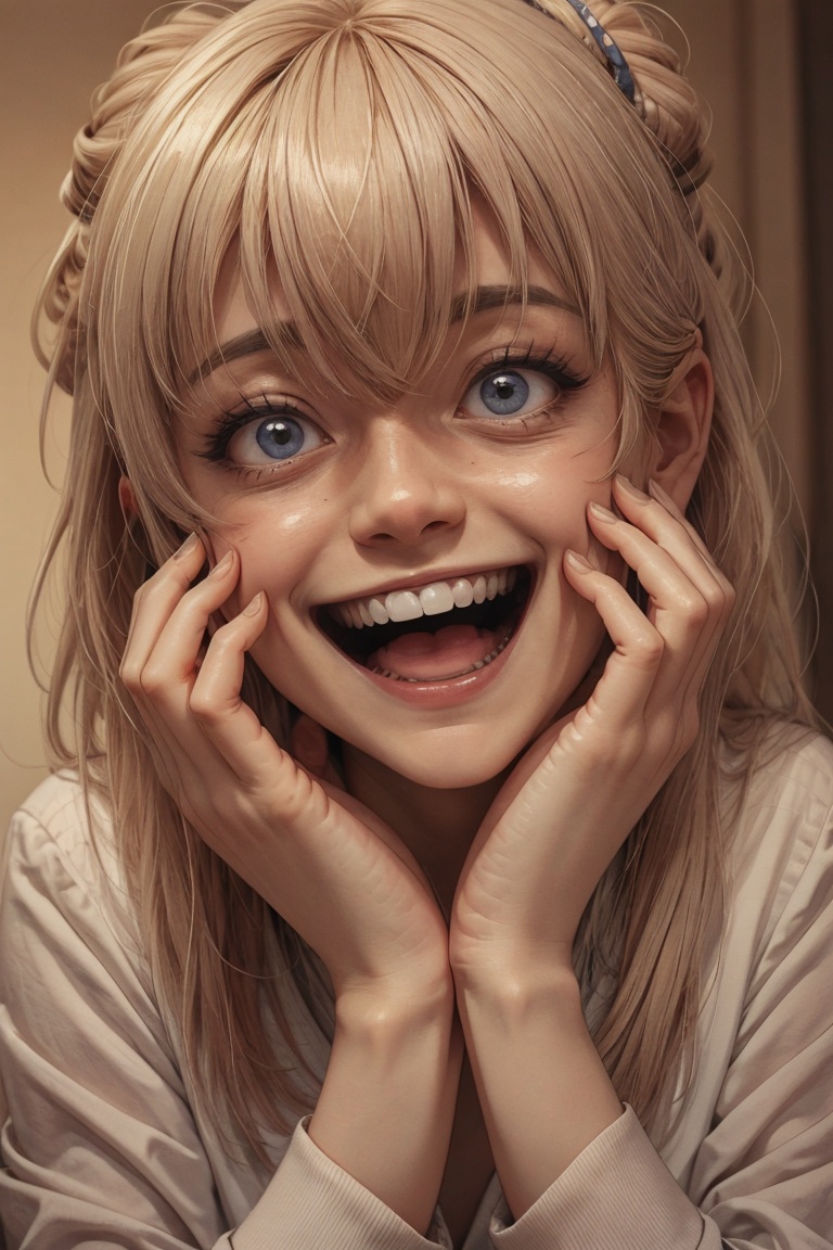 Crazy face,  madness,  crazy laugh on Tensor.Art