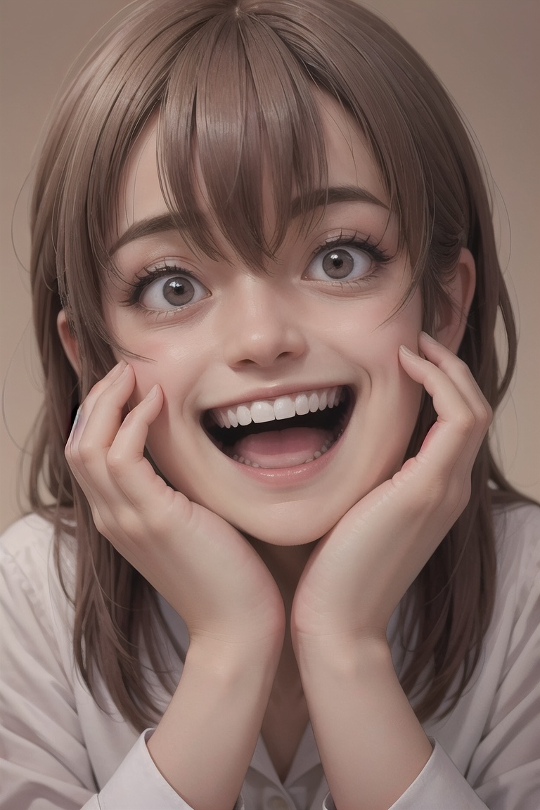 Crazy face,  madness,  crazy laugh on Tensor.Art