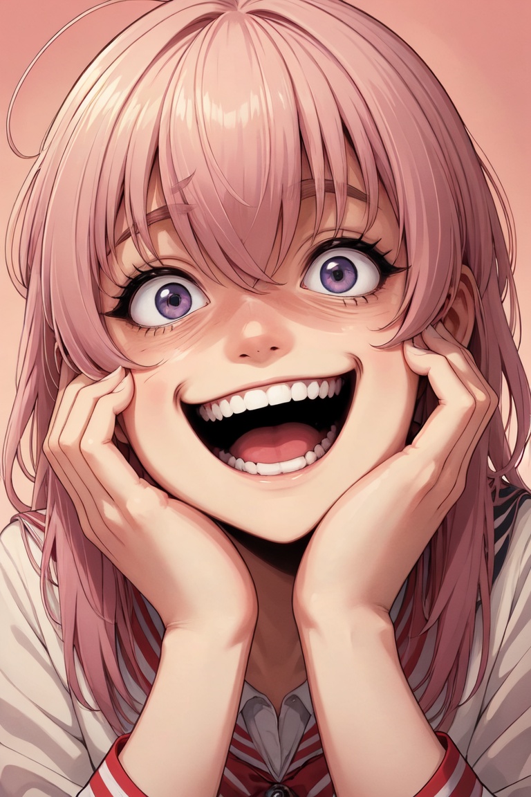 Crazy face,  madness,  crazy laugh on Tensor.Art