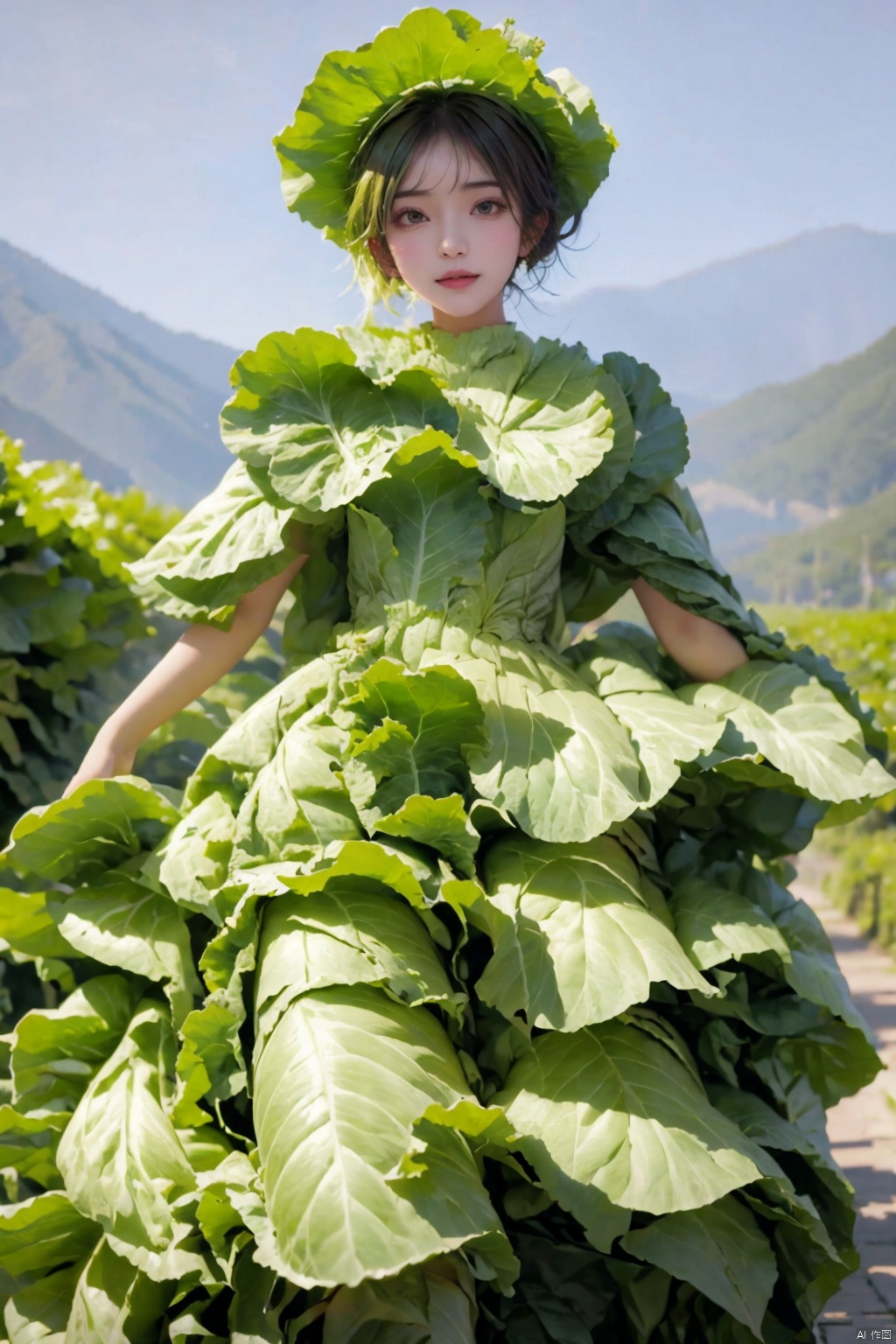 1girl,cabbage_dress