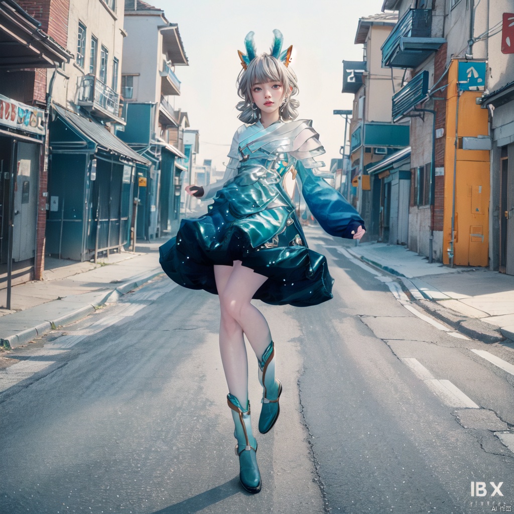  1girl,full body,standing,street,Fair skin,thin,Tonka,bbx