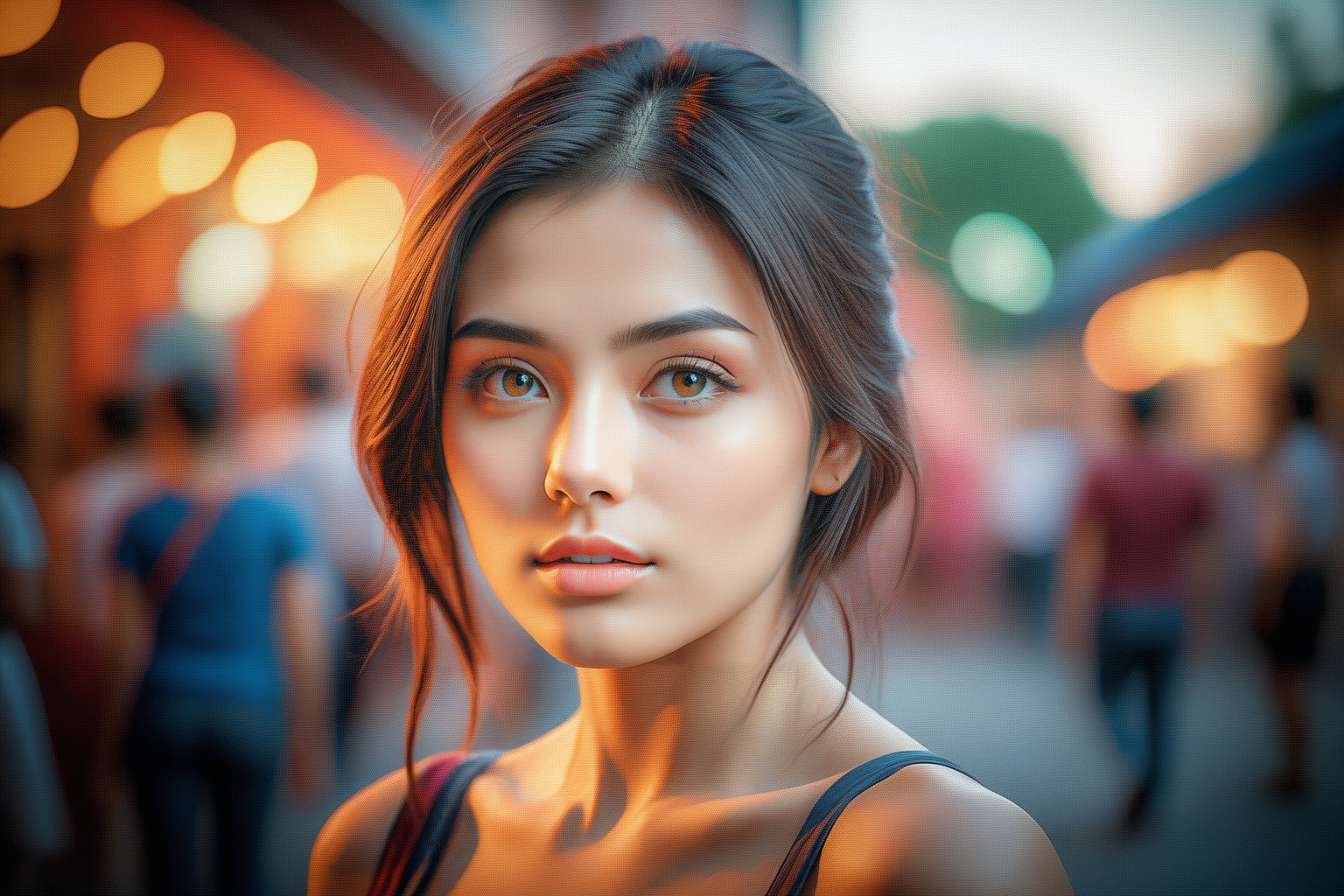 a sexy girl ,  with a sad look. This should be a ((masterpiece)) with a ((best_quality)) in ultra-high resolution,  both (...