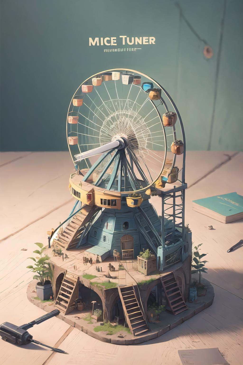 wrenchmicroarch,  ferris wheel on Tensor.Art