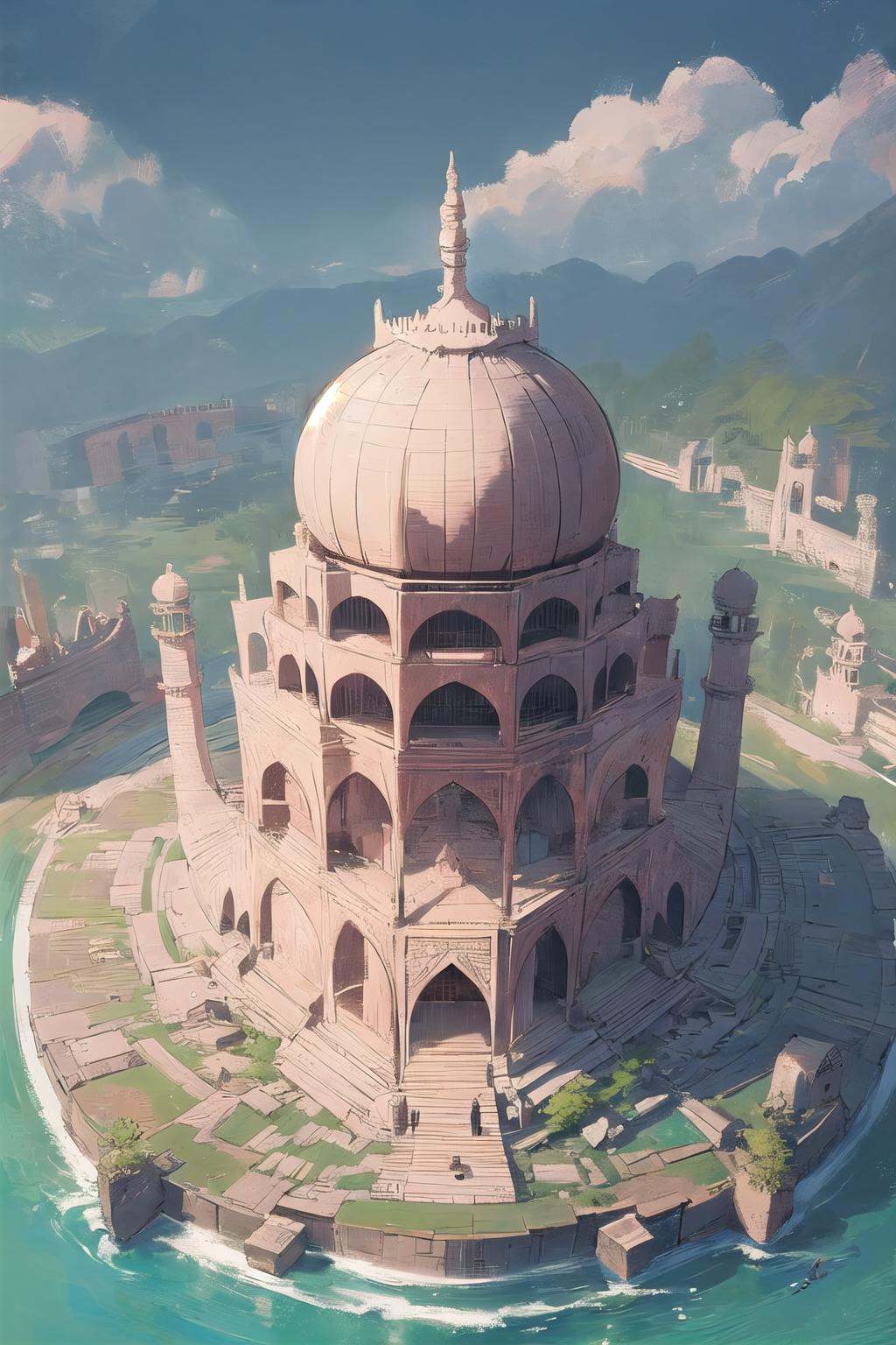 wrenchmicroarch,  taj mahal on Tensor.Art