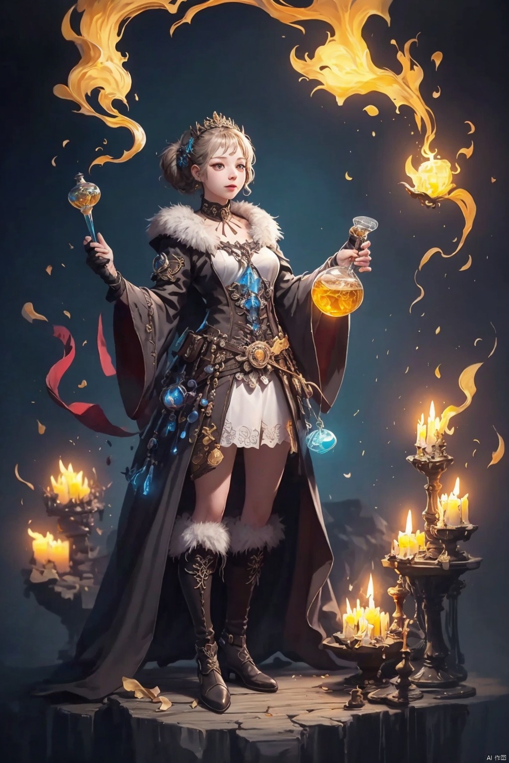 镜头质量：Bestquality,8k,(((masterpiece))),((bestquality)),
镜头位置：(full_body:1.2),
人物：
环境背景：
图像风格：
提示词：, Pharmacists_Alchemists