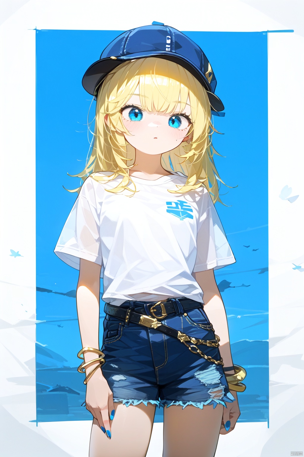 1girl,  bangle,  bangs on Tensor.Art