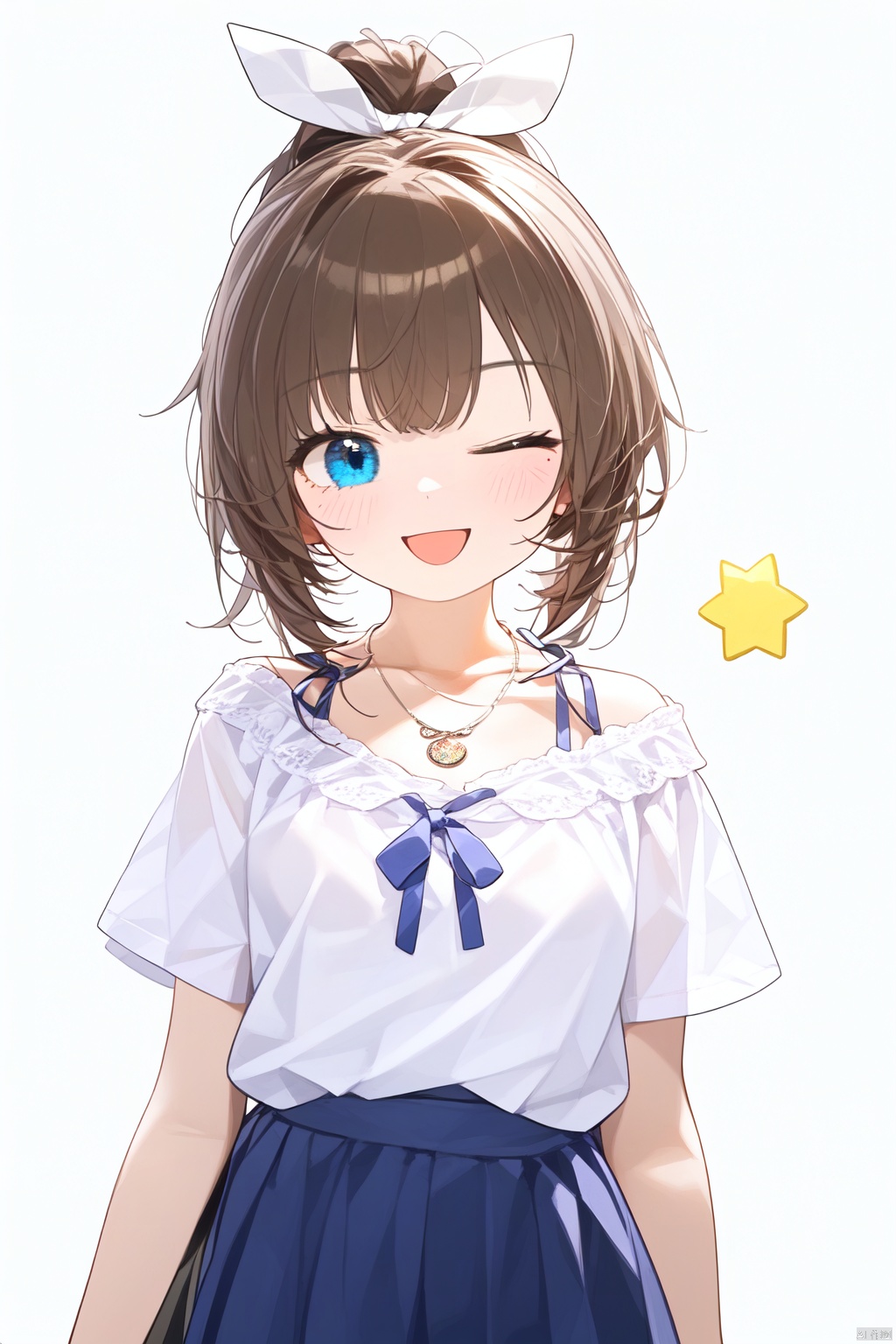 1girl,  solo,  one_eye_closed on Tensor.Art