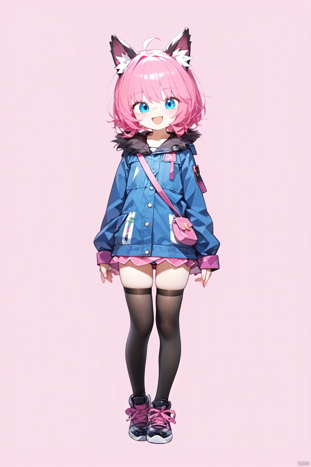 1girl,  animal_ears,  blue_eyes on Tensor.Art
