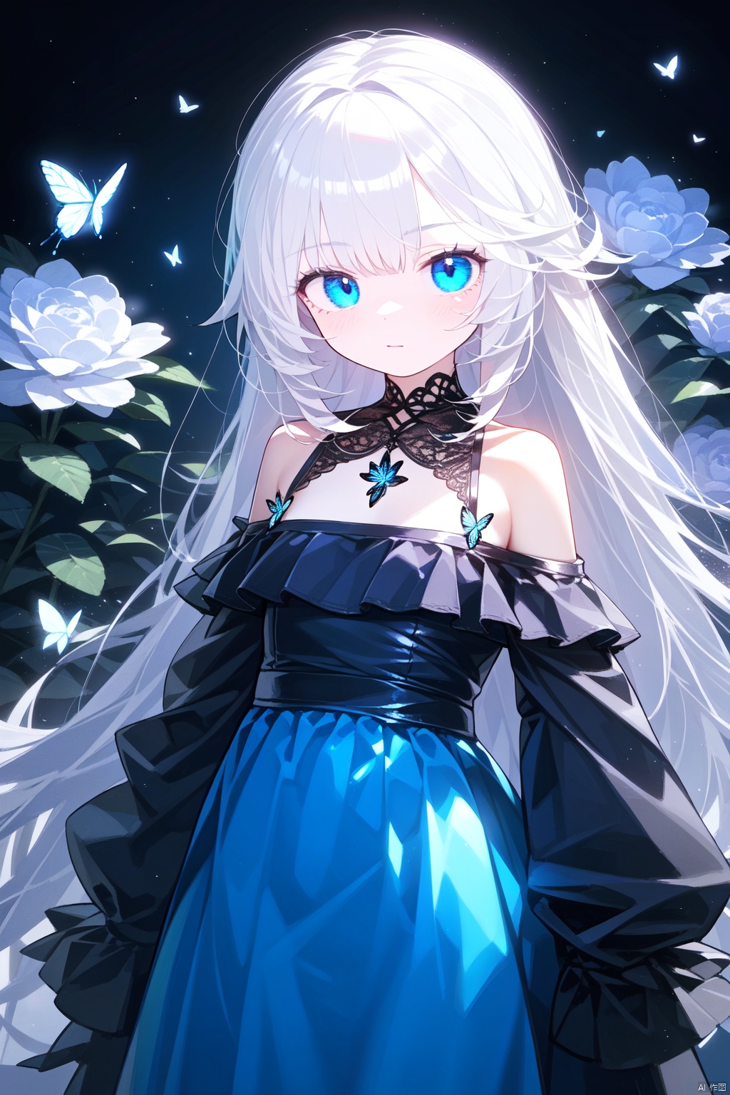 night,  glowing eyes,  gothic on Tensor.Art