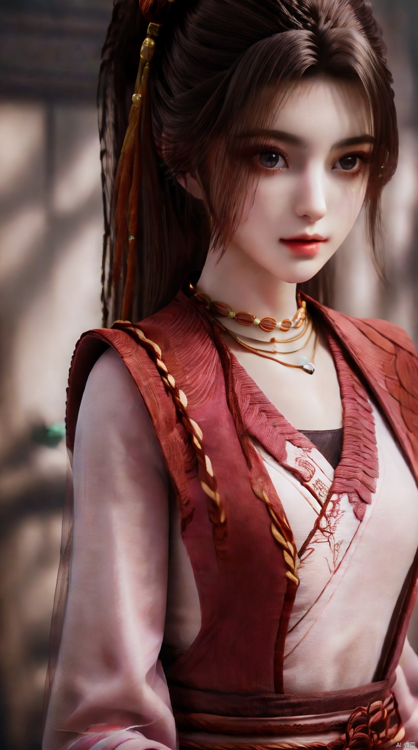  Textured skin,skin particles,masterpiece,best quality,8K,official art,ultra high res,1girl,chinese clothes,hanfu,jewelry,hair ornament,upper body,solo,earrings,flower ocean,remains,flower,black hair,necklace,teeth,hair bun,dress,parted lips,hair flower,((Chest shot)),dress,hanfu,embroidery,exquisite,meticulous,(tulle:1.4), ((poakl)), jper, ZXH