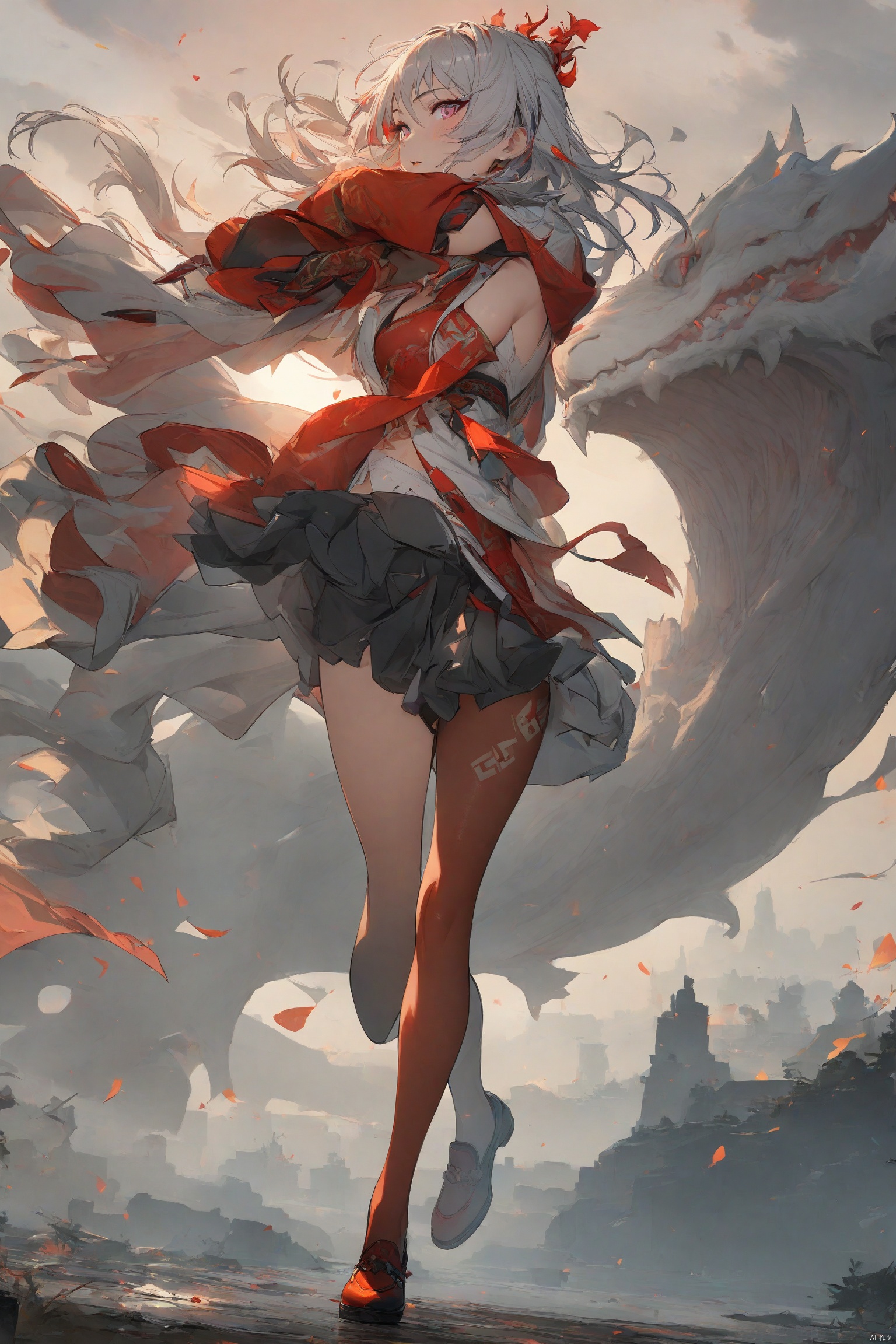 1girl,full body,high resolution, masterpiece, best quality, extremely detailed, very aesthetic,Nian