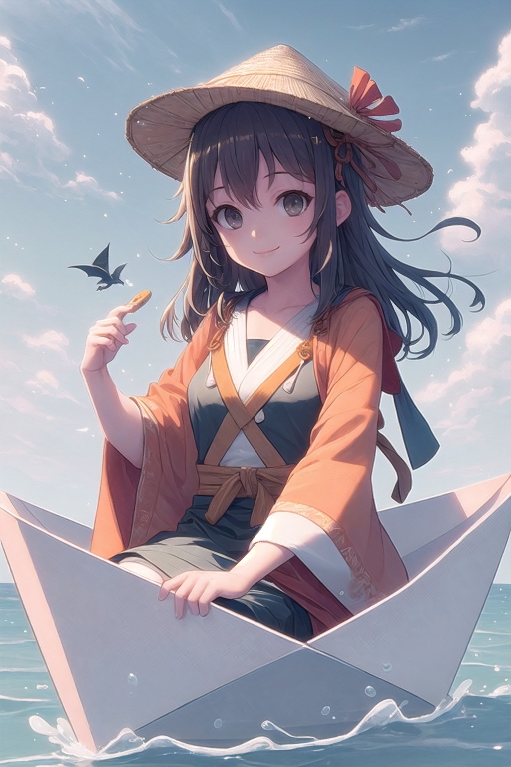 girl,  smile,  looking at viewer by Oni Toki on Tensor.Art