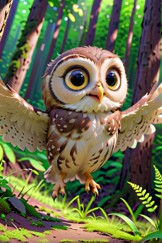 little owl,  cute,  adorable on Tensor.Art
