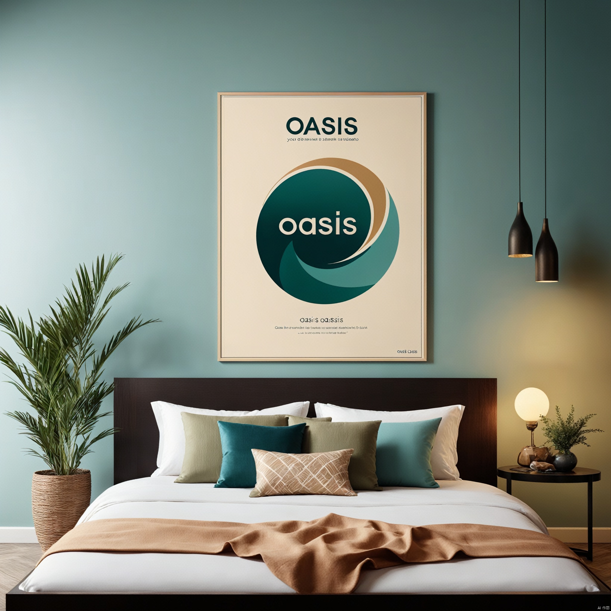  Elegant and sophisticated promotional poster for 'Oasis' - an architectural and interior design modeling tool. The poster features a central, eye-catching 3D logo of 'Oasis', surrounded by a diverse array of miniature architectural and interior design images, representing various styles such as modern, rustic, and minimalist. The background is a gradient of calming earth tones, symbolizing the versatility and creativity that 'Oasis' offers. In the foreground, there's an engaging tagline in a modern, sleek font that reads 'Your Dream Space, Redefined'. The overall design is clean, professional, and inviting, with a focus on innovation and aesthetic appeal.