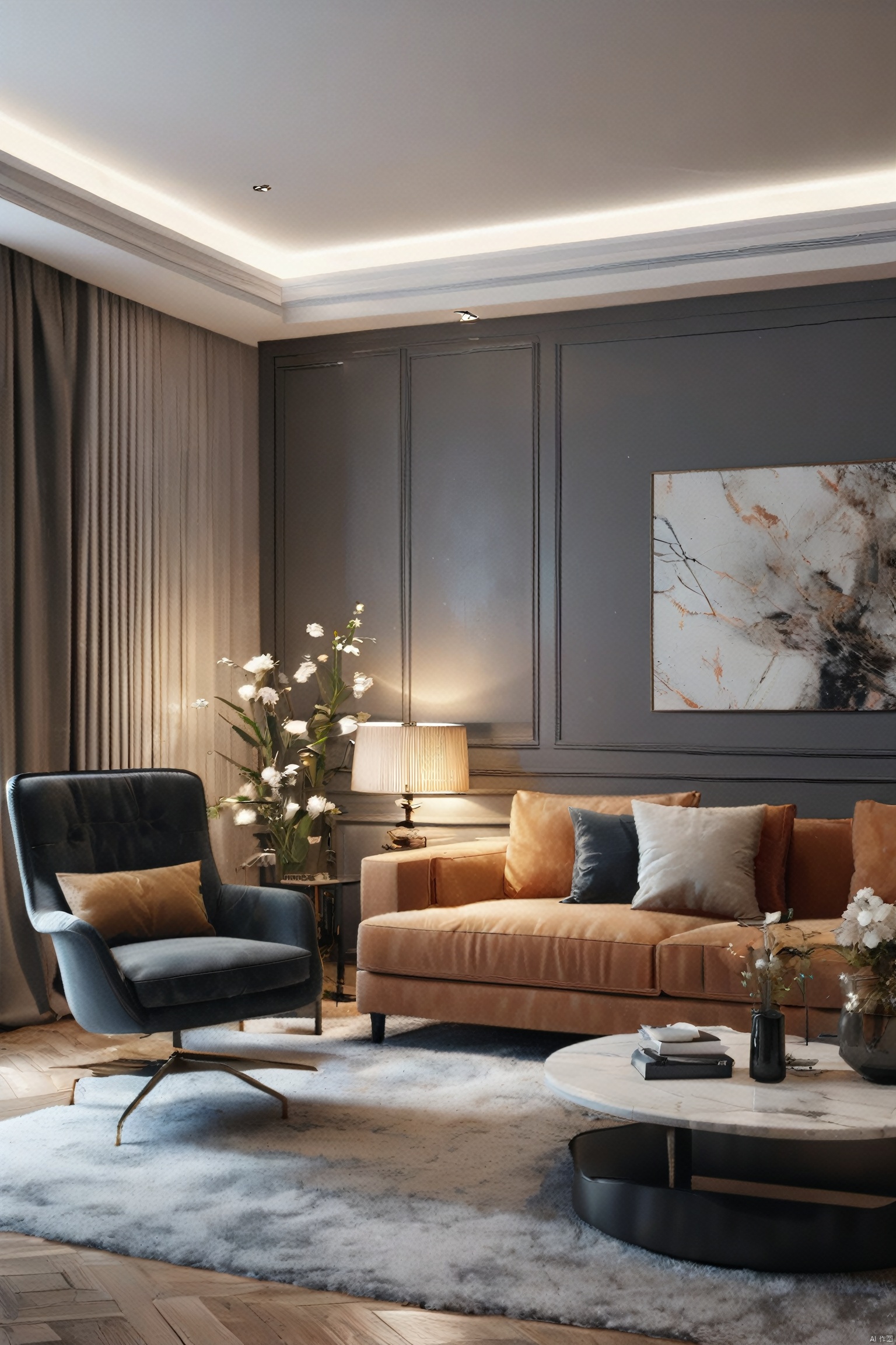  masterpiece,bestquality,ultra-detailed,sitting room,8k,extremely delicate and beautiful,highresolution,ray tracing,(realistic, photorealistic:1.37),professional lighting,photon mapping,radiosity,physically-based rendering,