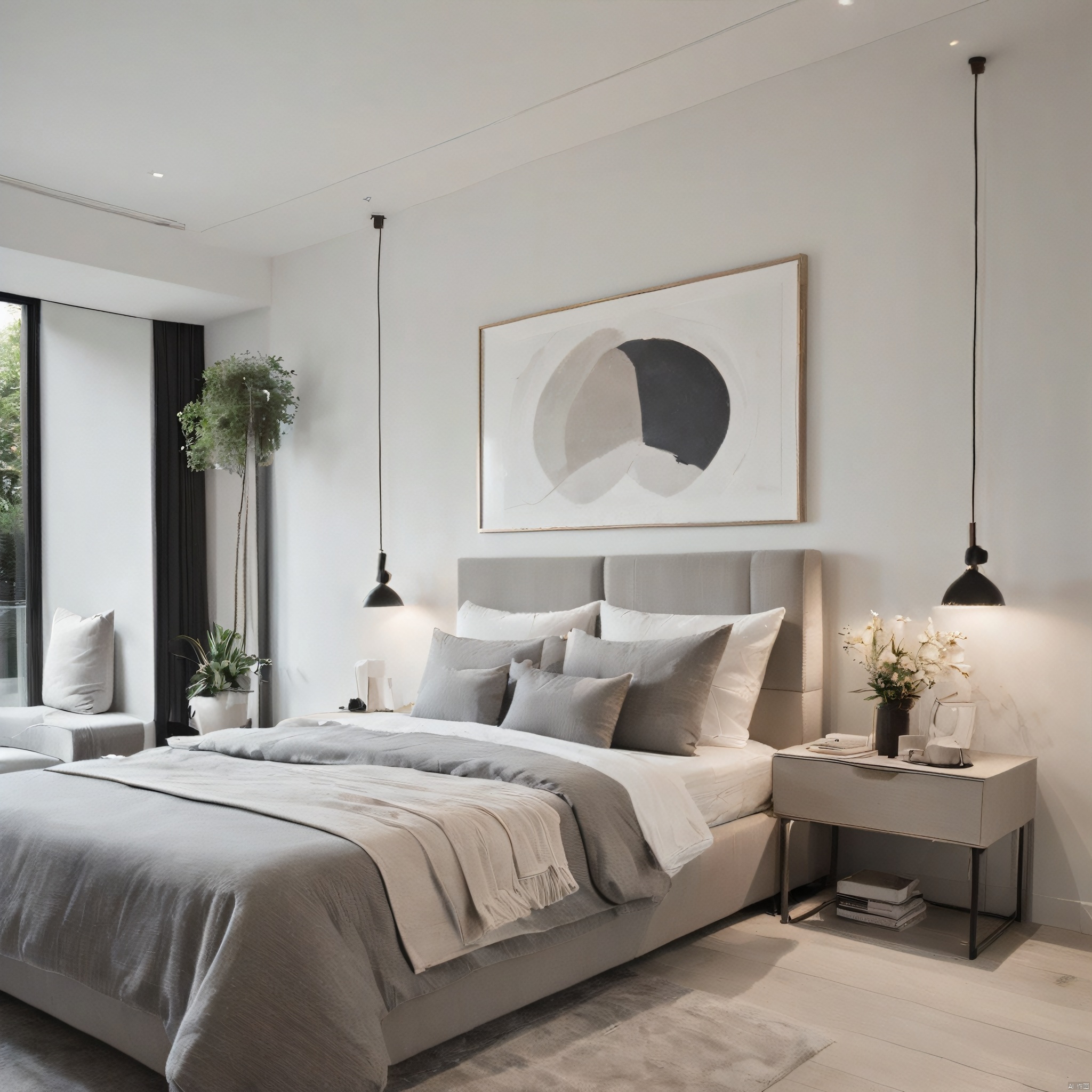  Clean, crisp lines with neutral color palettes, focusing on the balance of form and function, and simplistic yet elegant layout design.