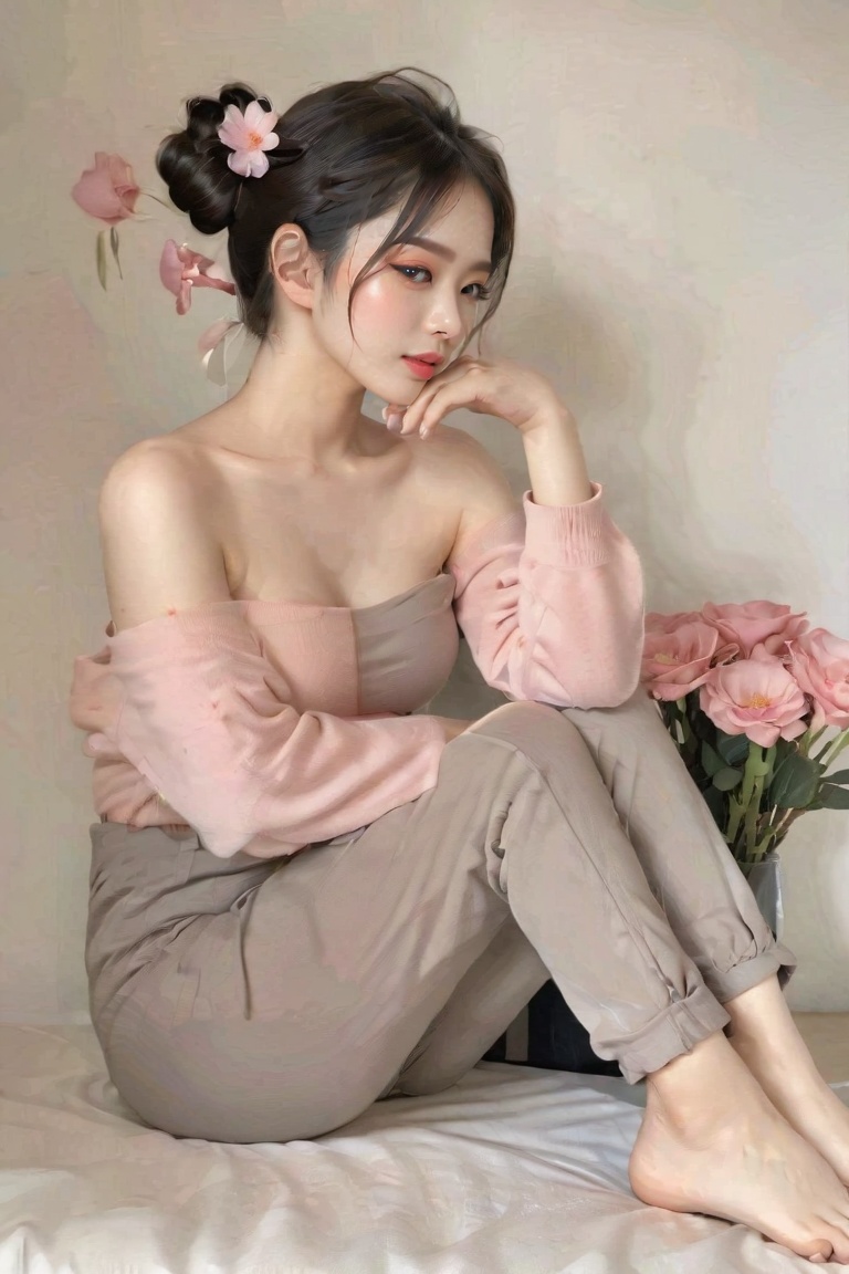 1girl,  solo,  breasts on Tensor.Art
