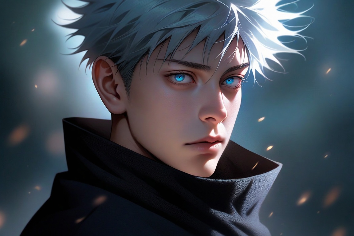 semi realistic anime,  gojou satoru,  \(jujutsu kaisen\) on Tensor.Art