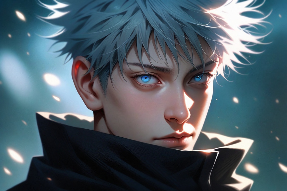 semi realistic anime,  gojou satoru,  \(jujutsu kaisen\) on Tensor.Art