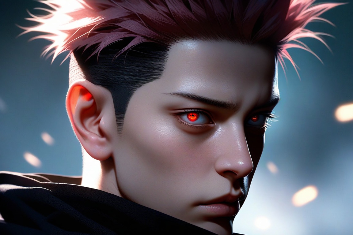 semi realistic anime,  gojou satoru,  \(jujutsu kaisen\) on Tensor.Art