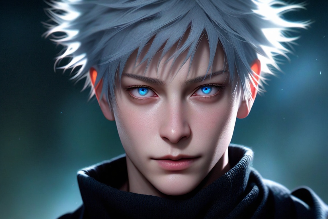 semi realistic anime,  gojou satoru,  \(jujutsu kaisen\) on Tensor.Art