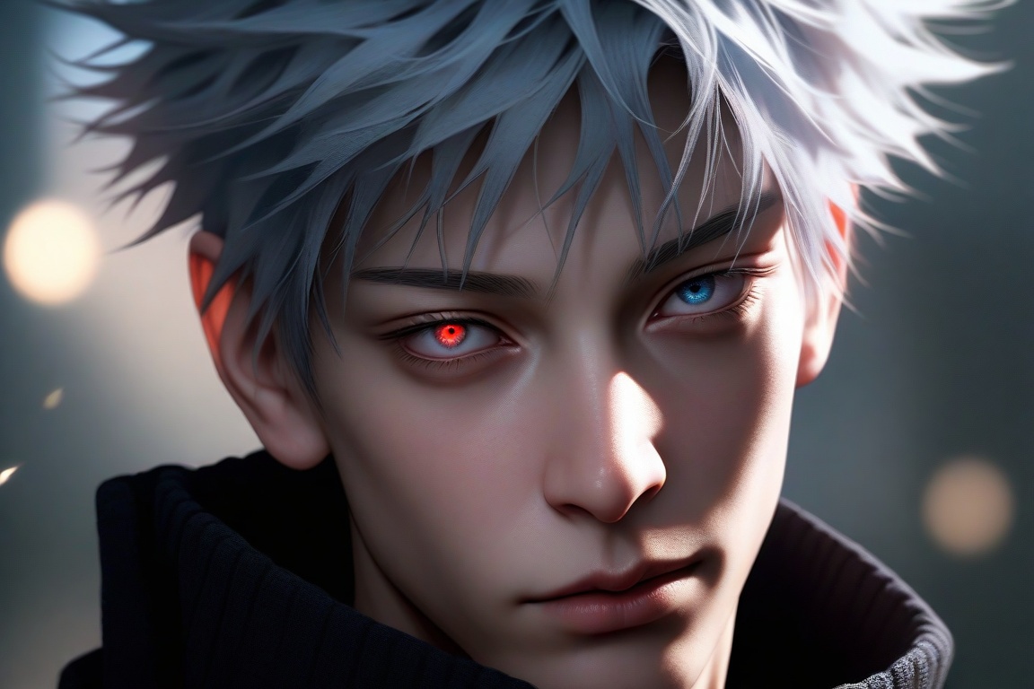 semi realistic anime,  gojou satoru,  \(jujutsu kaisen\) on Tensor.Art