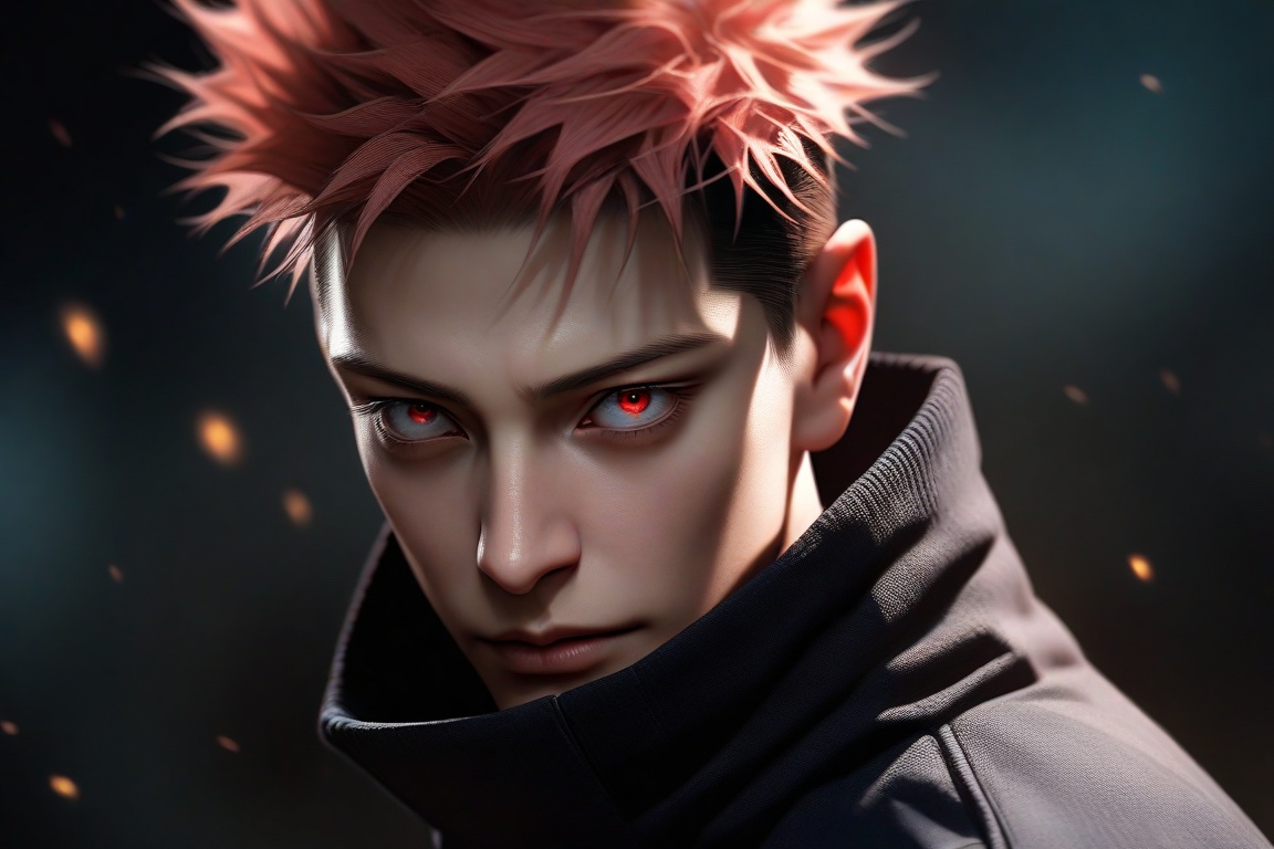 semi realistic anime,  gojou satoru,  \(jujutsu kaisen\) on Tensor.Art