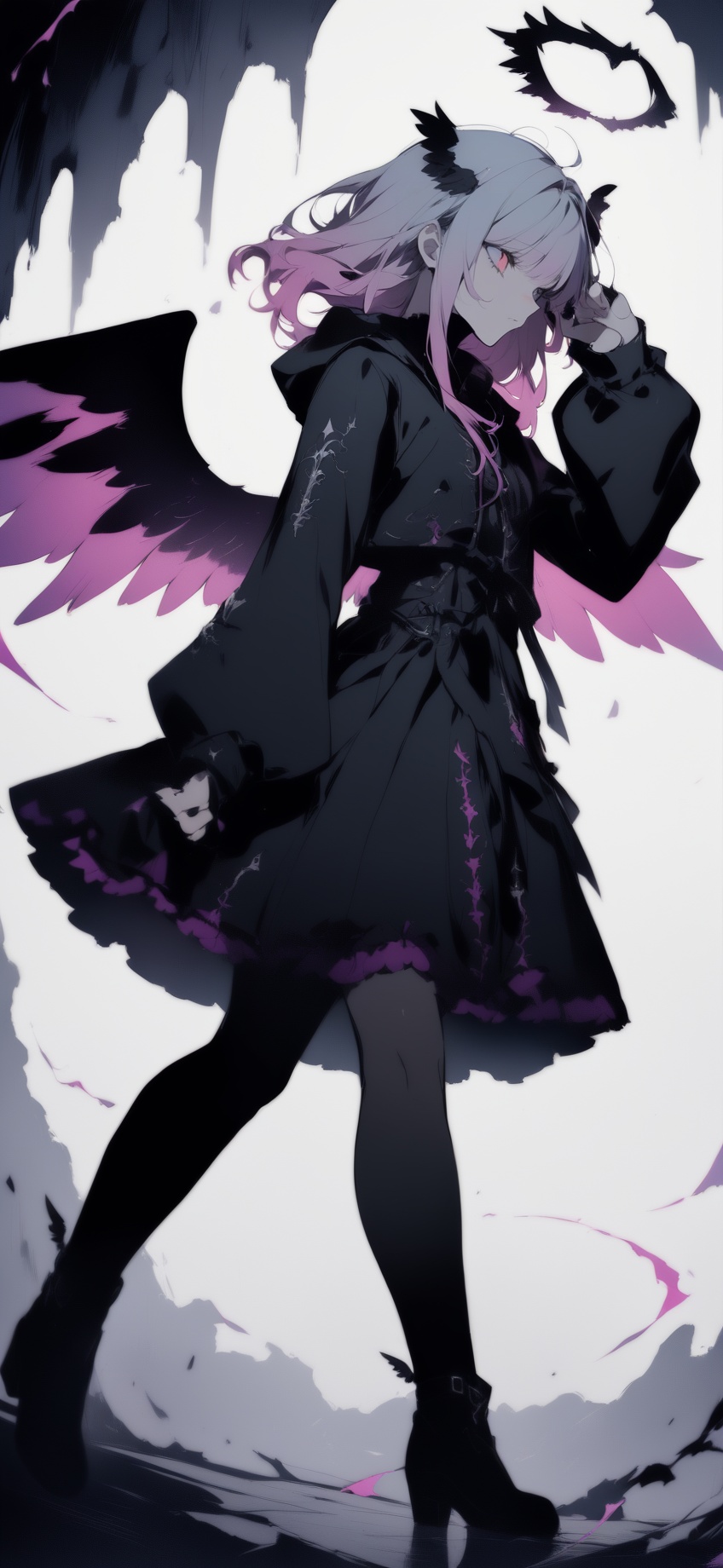 [[[1girl:1.2]]],  (fallen angel),  angel wing on Tensor.Art